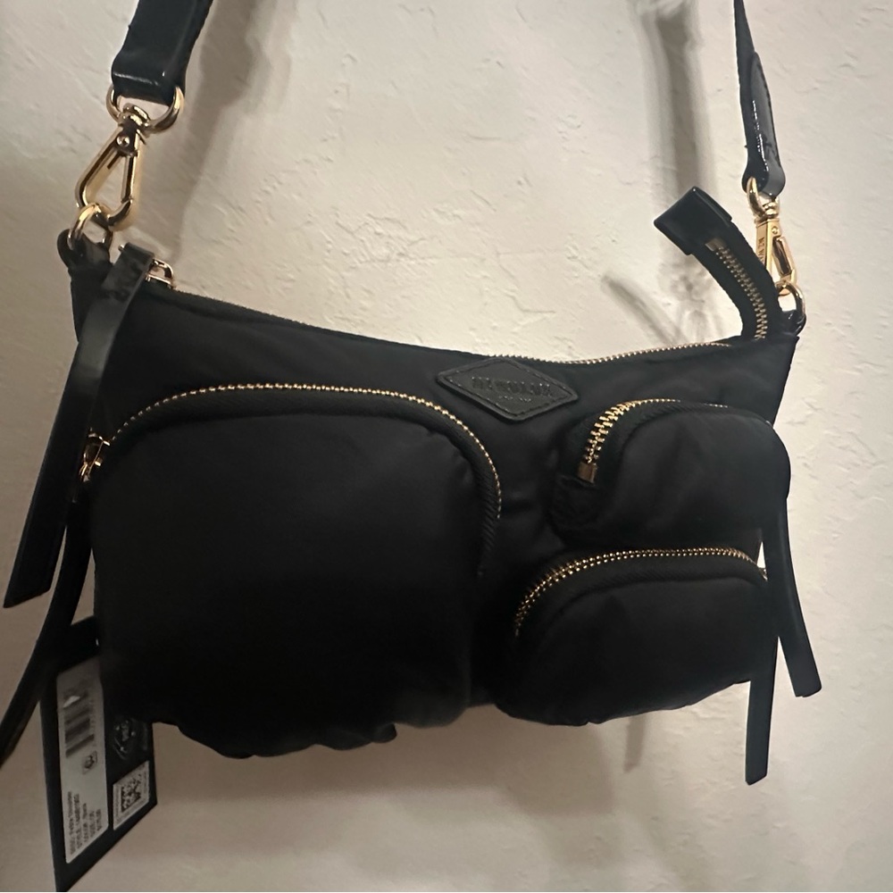 MZ Wallace Chelsea Petite Shoulder / Crossbody Bag NWT BLACK